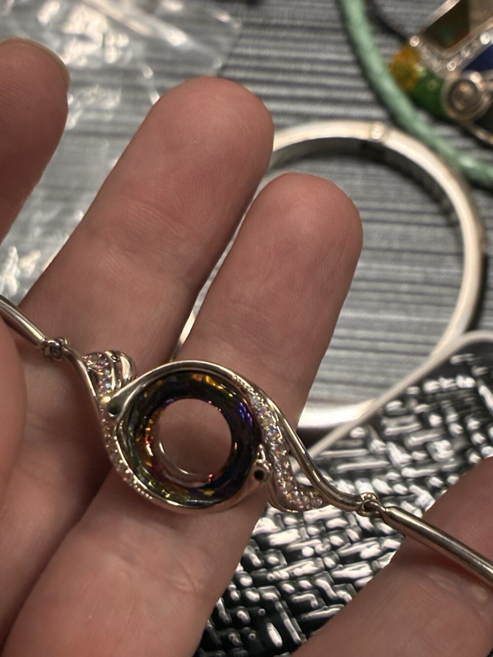 "Rise from the Ashes" Phoenix Bracelet Made with Crystals from Austria, Adjustab